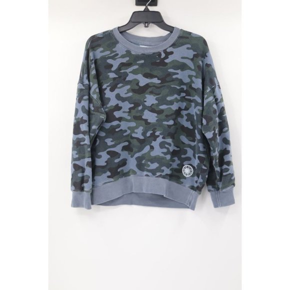 soulcycle Tops - Soulcycle X Sundry women's S long sleeve camo pullover crew neck sweatshirt